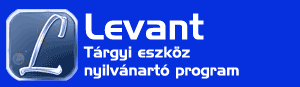 Levant-Tárgyi eszköz nyilvntartó program